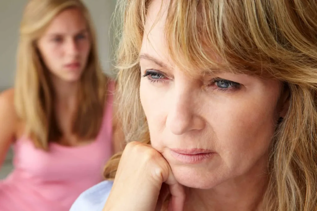 mother parenting difficult and disrespectful teenager