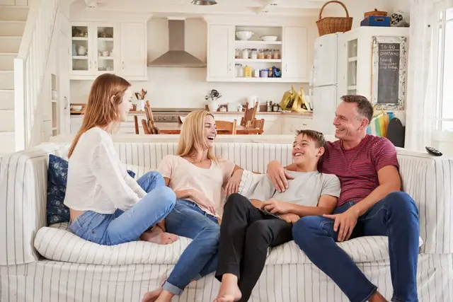 Happy Family with Teens after Residential Treatment